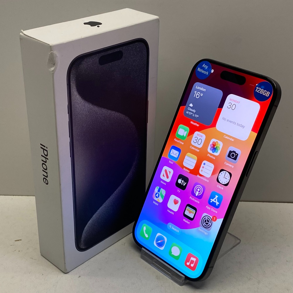 Pre-owned Apple iPhone 15 Pro Unlocked Model A3102 128GB in Black ...
